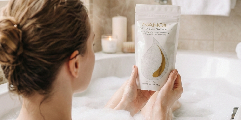 Pure Care and Relaxation – The Secret to Beautiful Skin with Nanoil Dead Sea Bath Salt